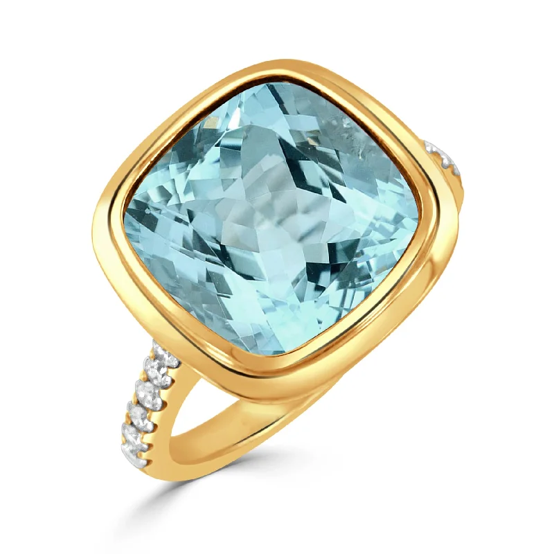 high-fashion rings for women -Doves Sky Blue Topaz Ring