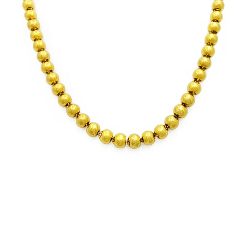 statement pendant necklaces for women -Ball Chain (24K)