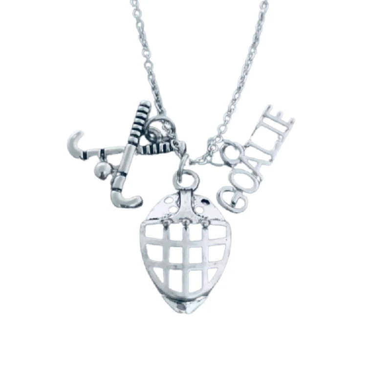 trendy necklaces for women -Field Hockey Goalie Necklace