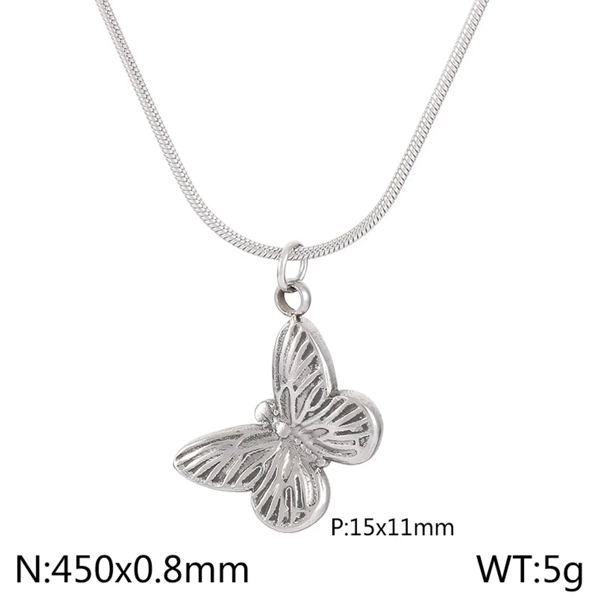 Steel Necklace Kn236522-HR