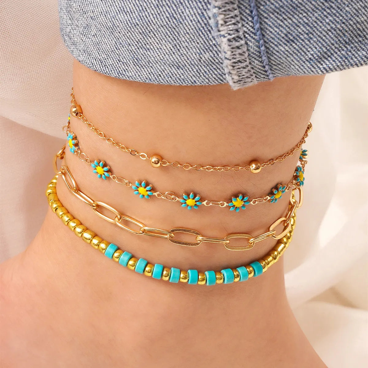 Blue--Anklet