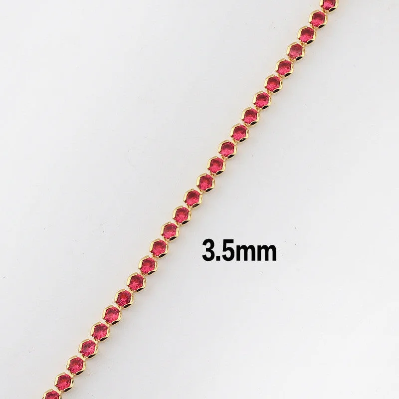 round Red 3.5mm Necklace