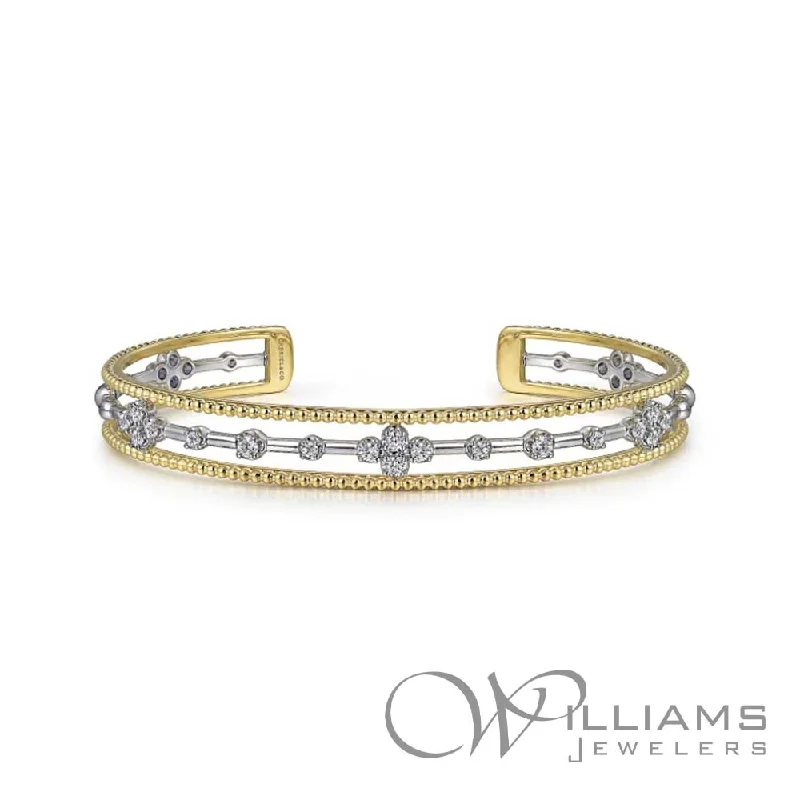 fashion bracelets for women -Gabriel & Co. Bujukan 14 Karat Diamond Bracelet