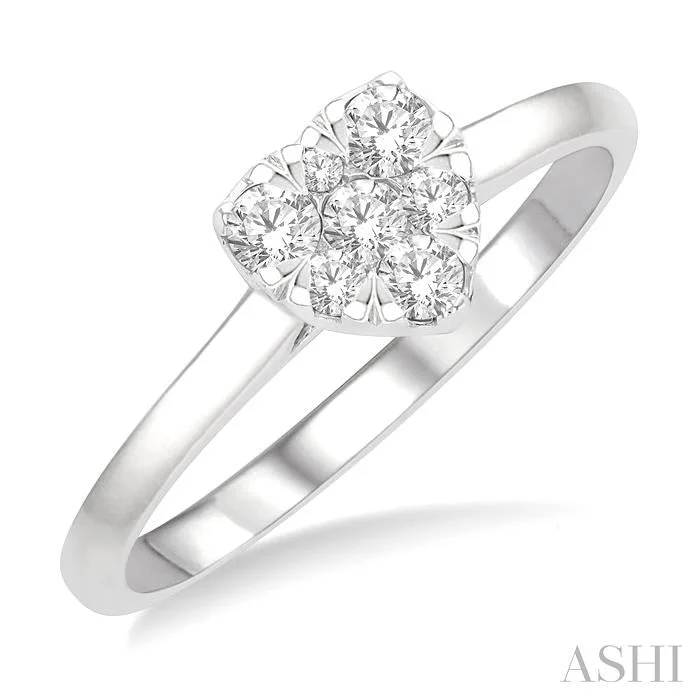 affordable engagement rings for women -HEART SHAPE LOVEBRIGHT ESSENTIAL DIAMOND ENGAGEMENT RING