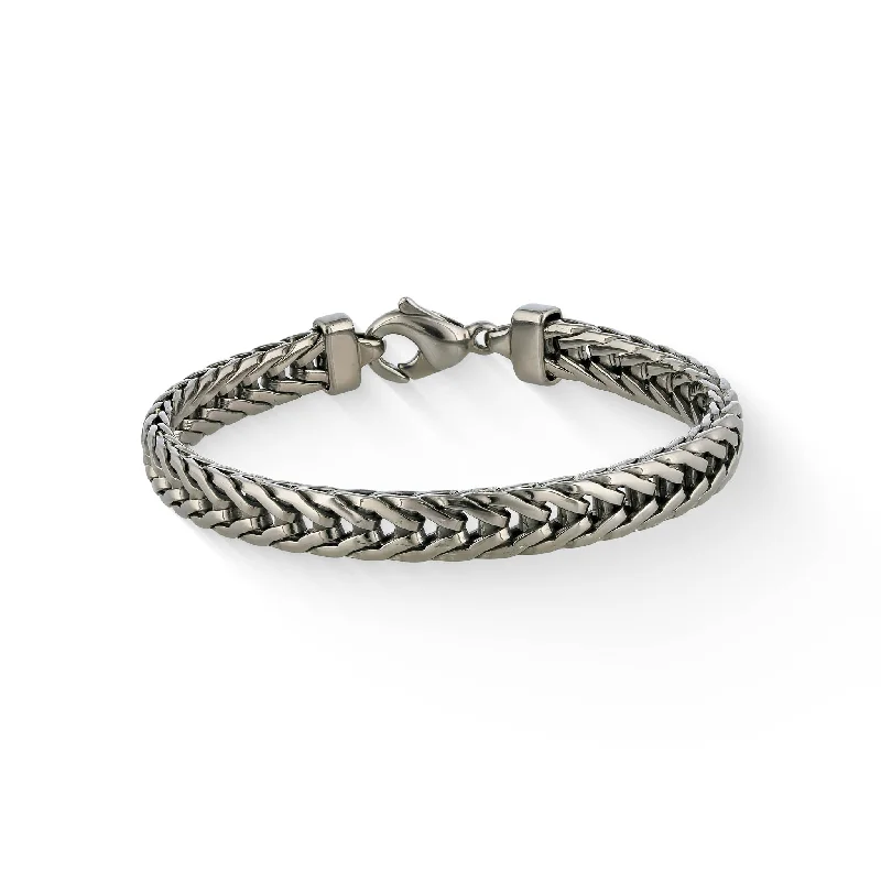 simple bracelets for women -Effy Black Ruthenium Wheat Bracelet