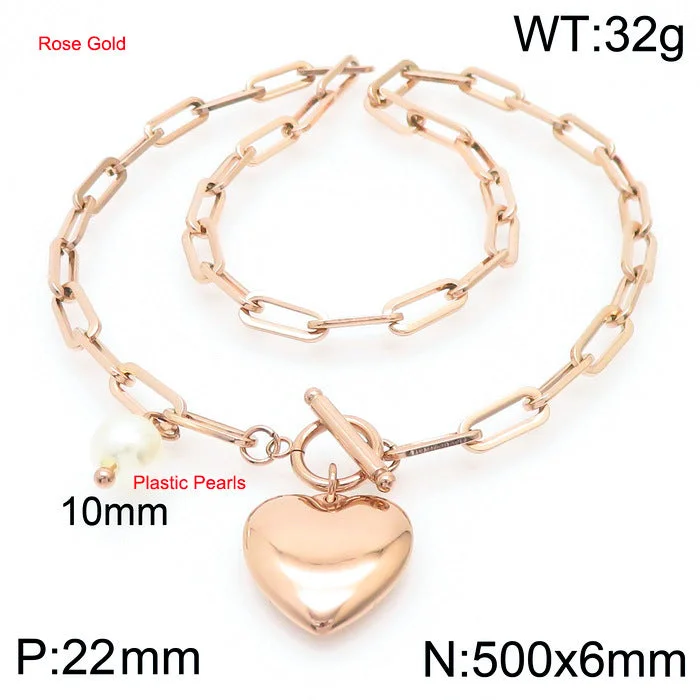 Rose Gold Necklace KN233977-Z