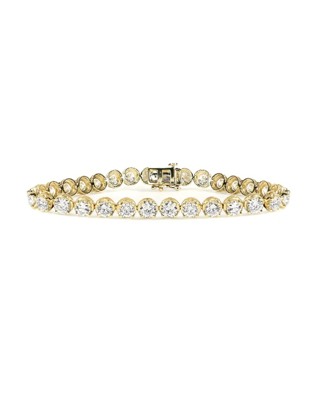 cuff bracelets with charms for women -11.70ctw Illusion Set Lab Diamond Bracelet