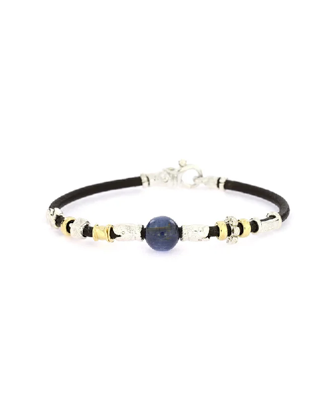 sapphire bracelets for women -3mm leather bracelet