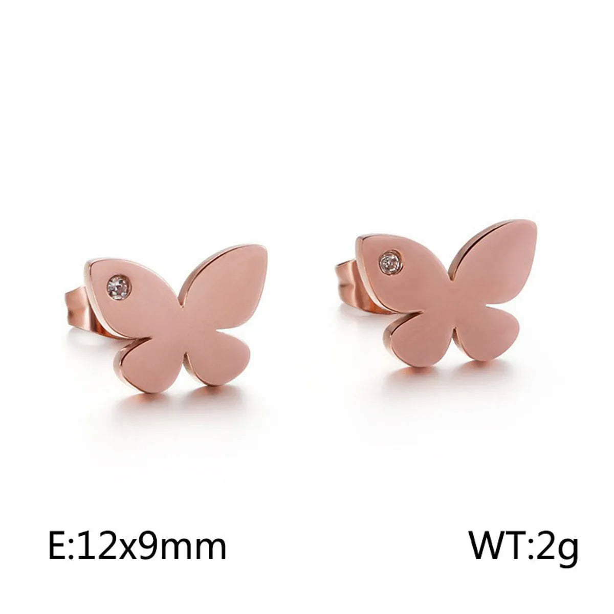 Rose Gold Earrings Ke86577-K