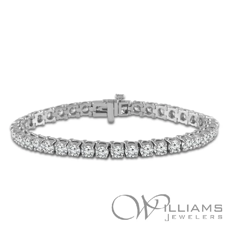 gold bracelets for women -Williams Signature 14 Karat Diamond Bracelet