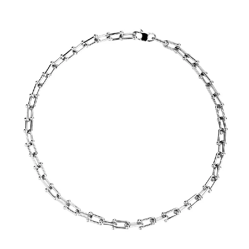 Silver Necklace (Chain Length 45cm)