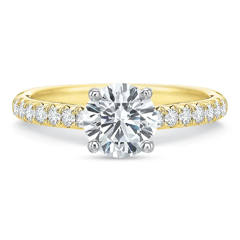 celebrity style engagement rings for women -Engagement Rings-Prong Set