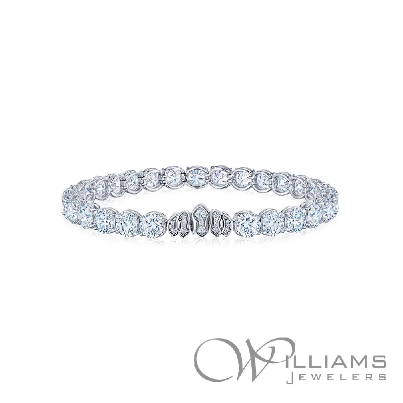 birthstone bracelets for women -Kwiat Riviera Platinum Diamond Bracelet