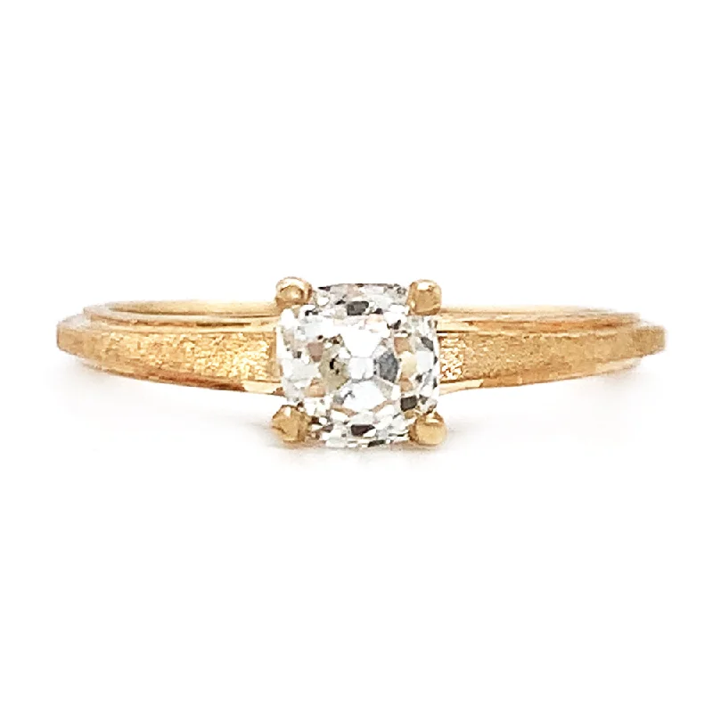 rose gold engagement rings for women -Peruzzi Diamond Yellow Gold Solitaire Ring - "Timeless Treasure"