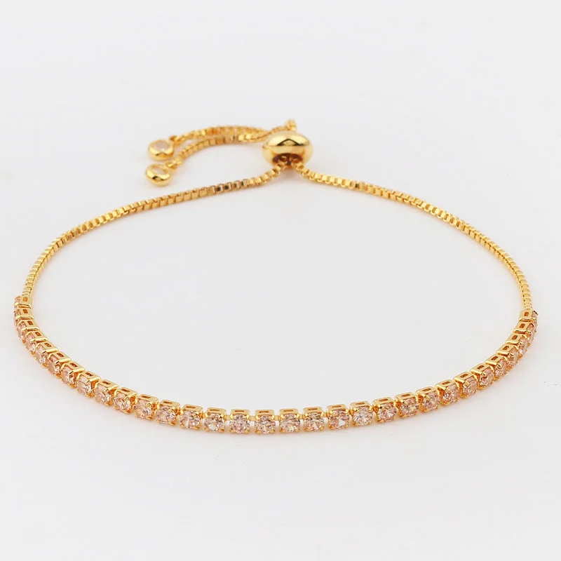 Champagne Diamond 2.5mm Bracelet