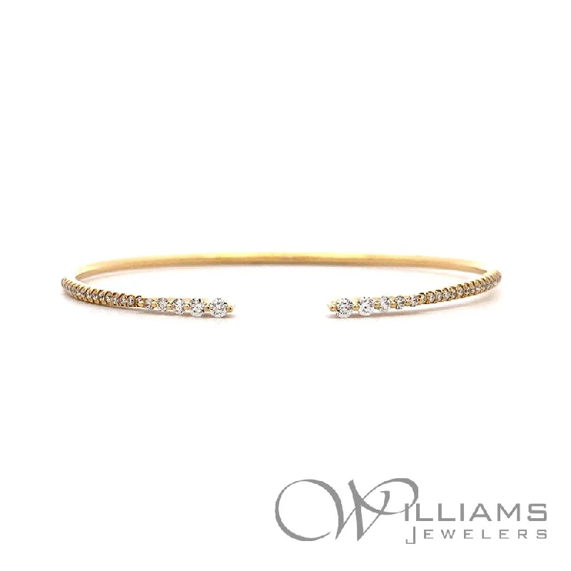 layered bracelets for women -Williams Signature 18 Karat Diamond Bracelet