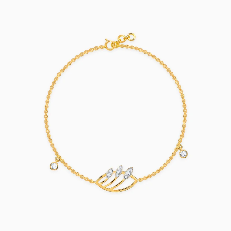 infinity bracelets for women -Gold Timora Diamond Bracelet