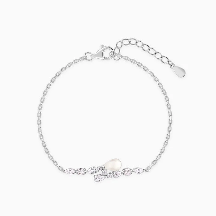 dainty bracelets for women -Silver Glamour Glow Bracelet