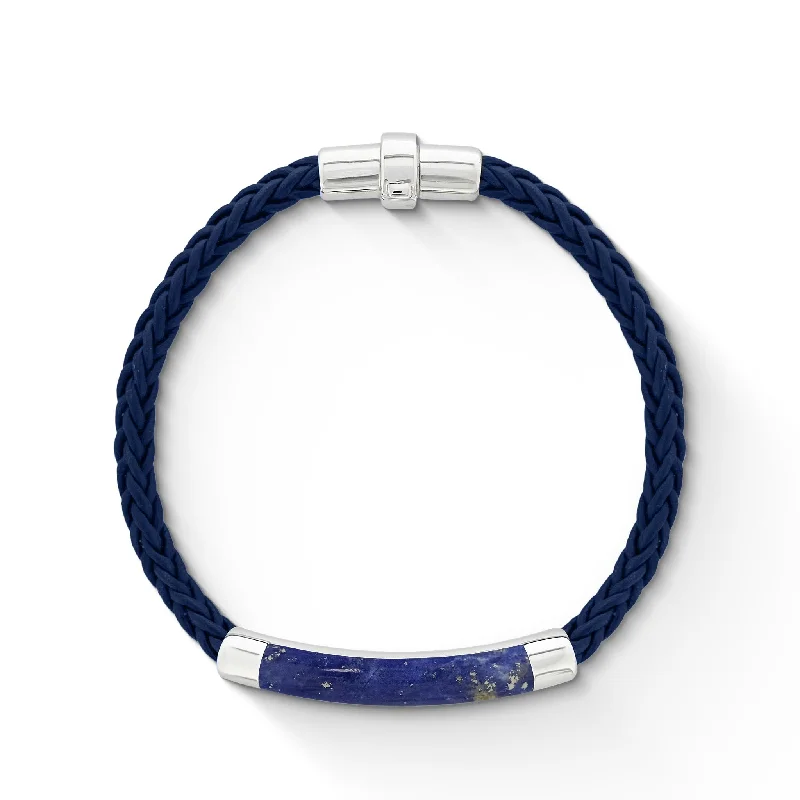 boho bracelets for women -Effy Blue Leather Bracelet