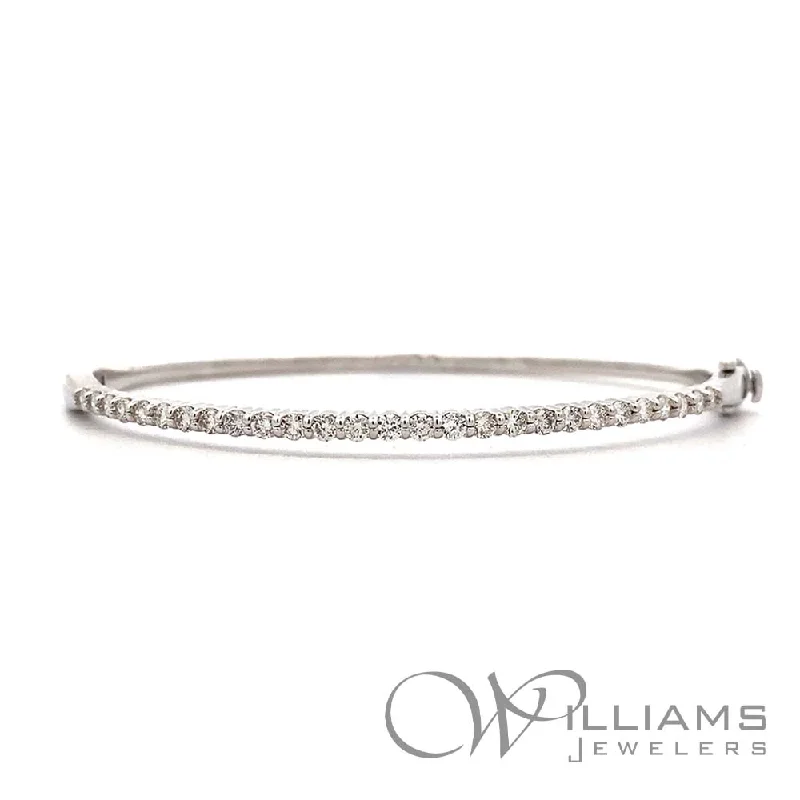 leather cuff bracelets for women -Williams Signature 14 Karat Diamond Bracelet