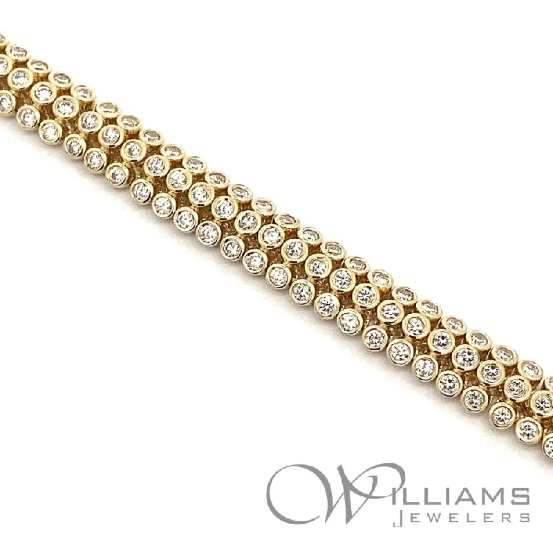 diamond tennis bangles for women -Williams Signature 14 Karat Diamond Bracelet