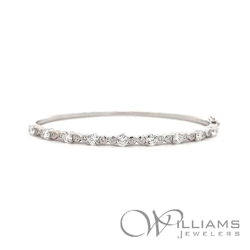 custom bracelets for women -Kwiat Lyric 18 Karat Diamond Bracelet