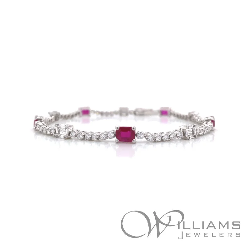 adjustable leather bracelets for women -Williams Signature 14 Karat Ruby Bracelet