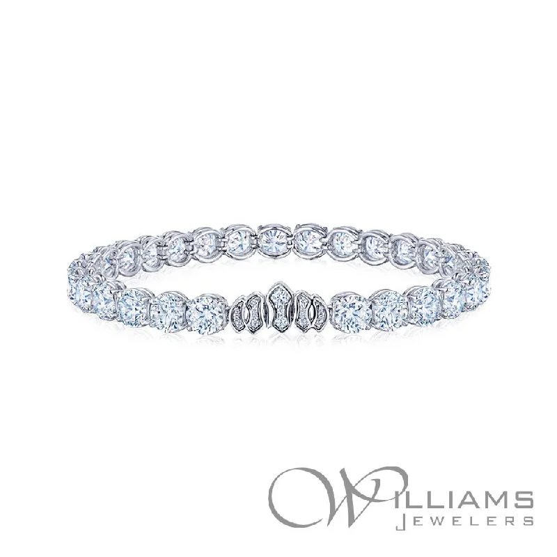 minimalist bracelets for women -Kwiat Riviera Platinum Diamond Bracelet