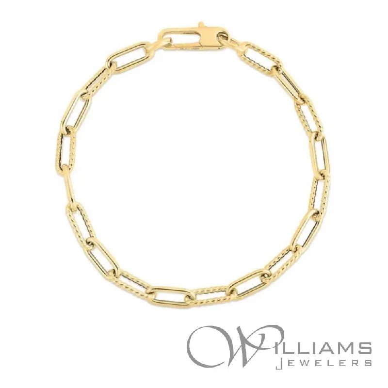 infinity bracelets for women -Roberto Coin Designer Gold 18 Karat Bracelet