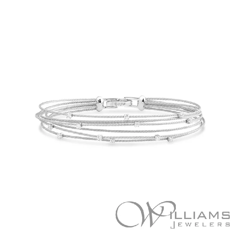 diamond bangles for women -Paul Morelli Unity 18 Karat Diamond Bracelet