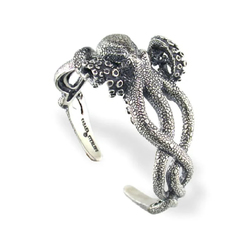 charm bracelets for women -Kabana Octopus Cuff Bracelet