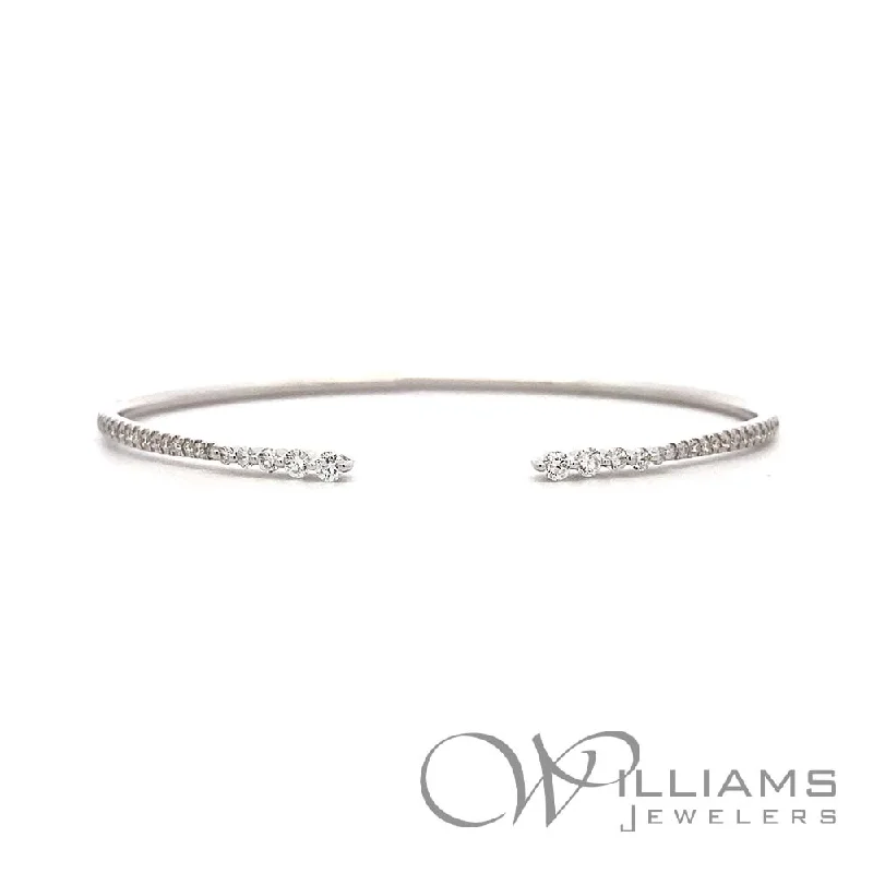 adjustable bangle bracelets for women -Williams Signature 18 Karat Diamond Bracelet