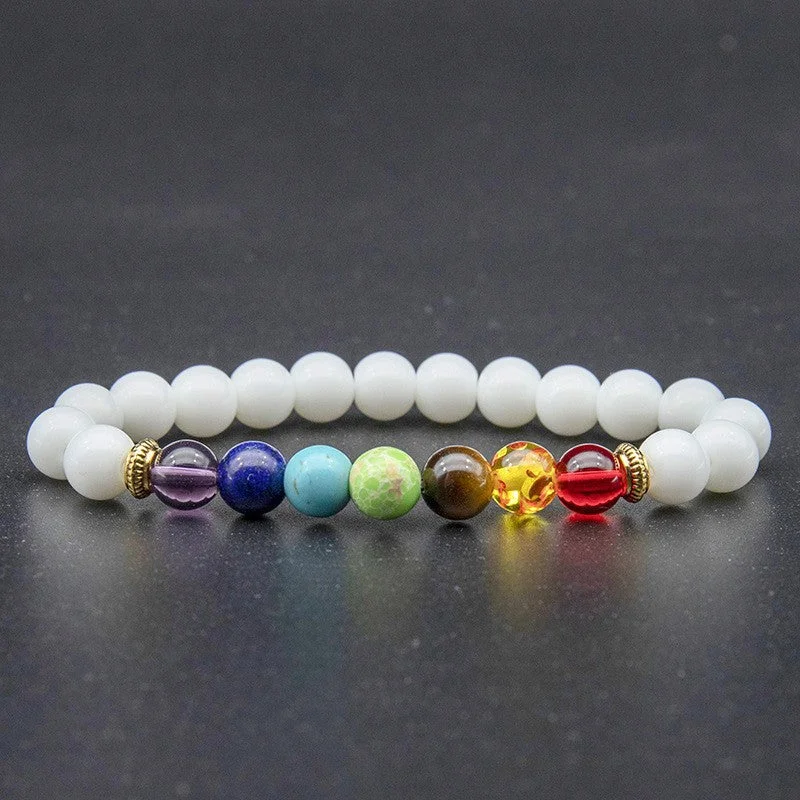 Porcelain White Colorful Bracelet