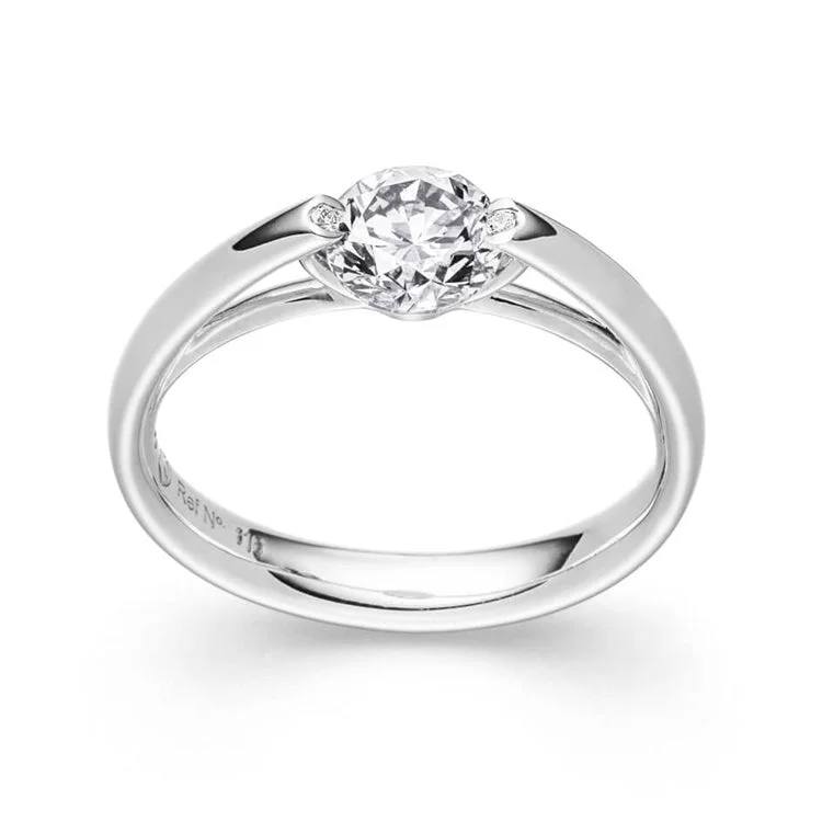 designer platinum engagement rings for women -Lumina Ring with Solasfera Diamond