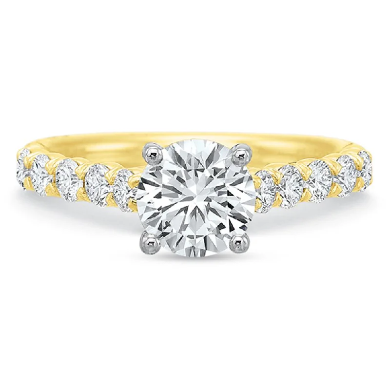 couples engagement rings for women -Engagement Rings-Prong Set