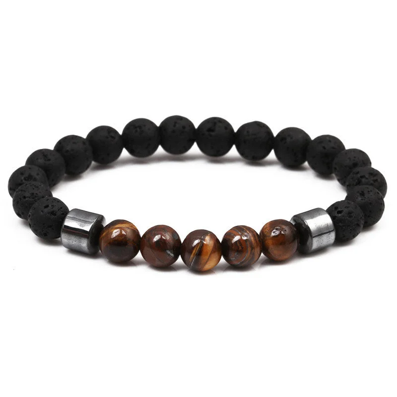 Volcanic Rock + Tiger Eye