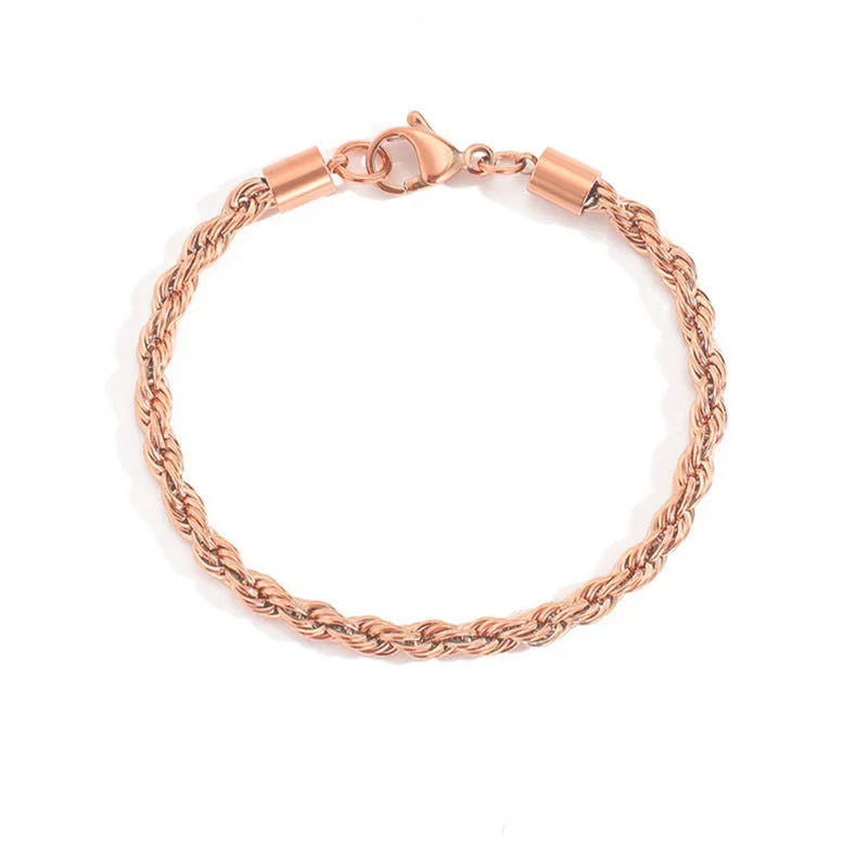 Rose Gold 4mm-16.5CM