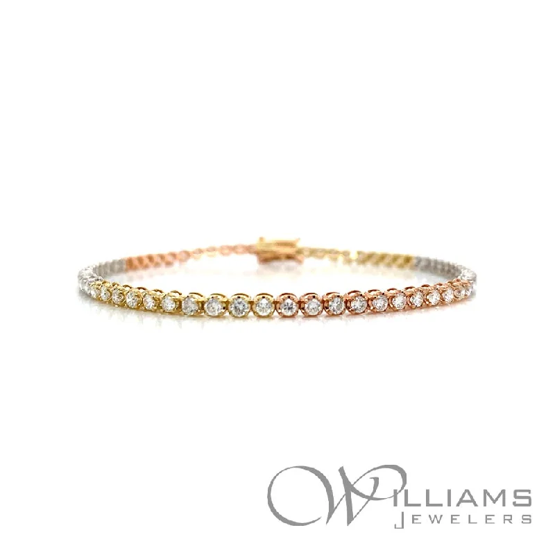 sparkling bangles for women -Williams Signature 14 Karat Diamond Bracelet