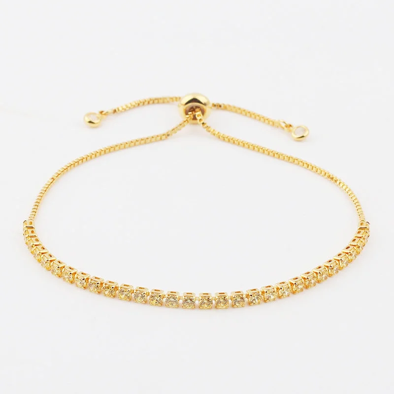 Yellow Diamond 2.5mm Bracelet