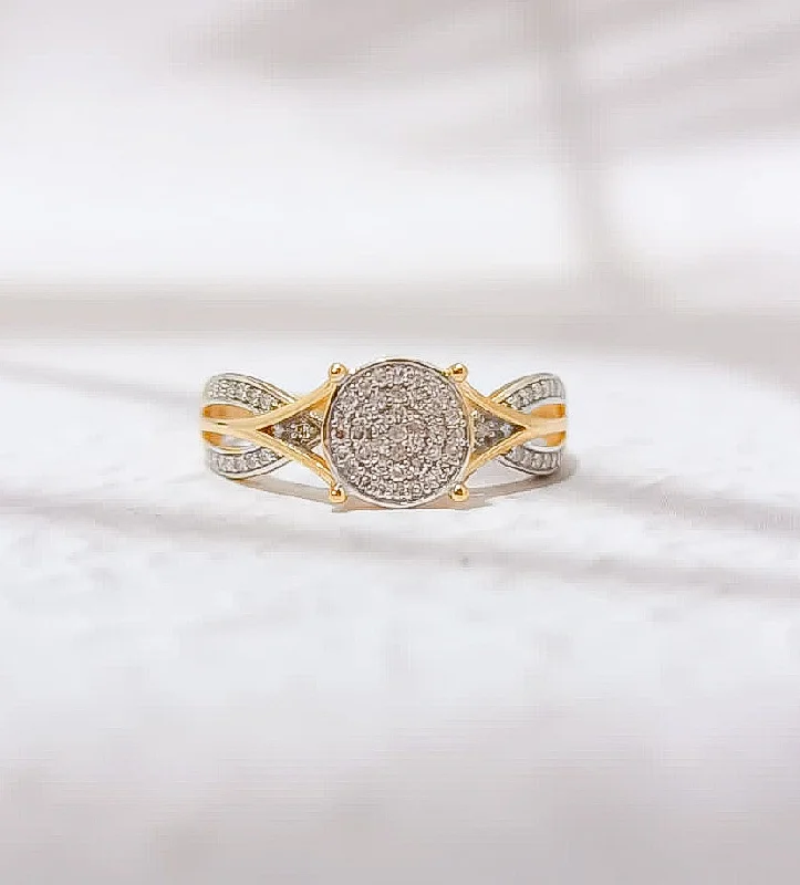 antique-inspired engagement rings for women -Ivy Diamond Engagement Ring in 18 Karat Solid Gold