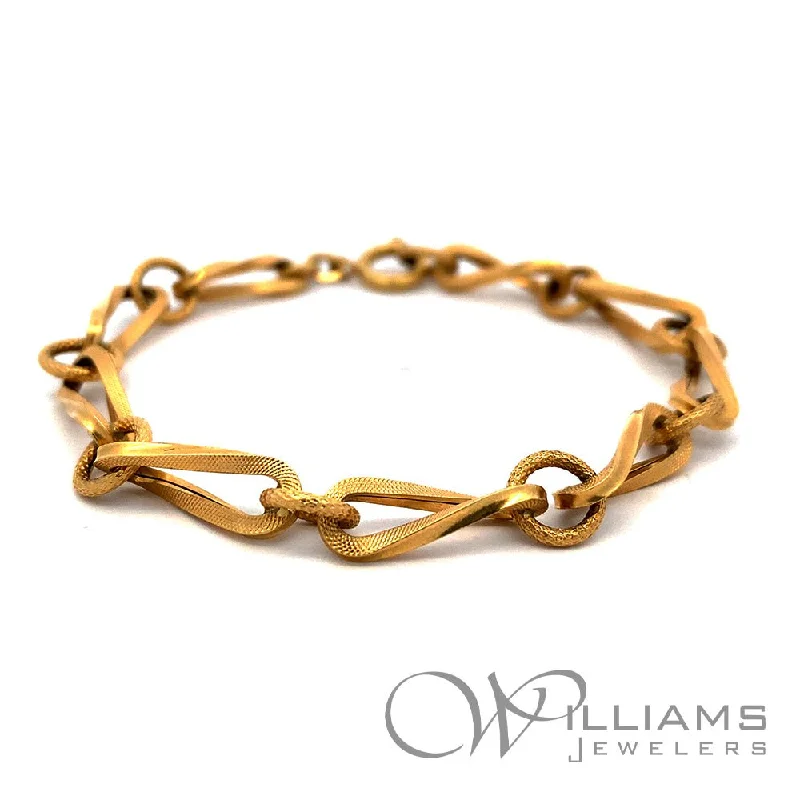 infinity bangles for women -1950's 18 Karat Bracelet