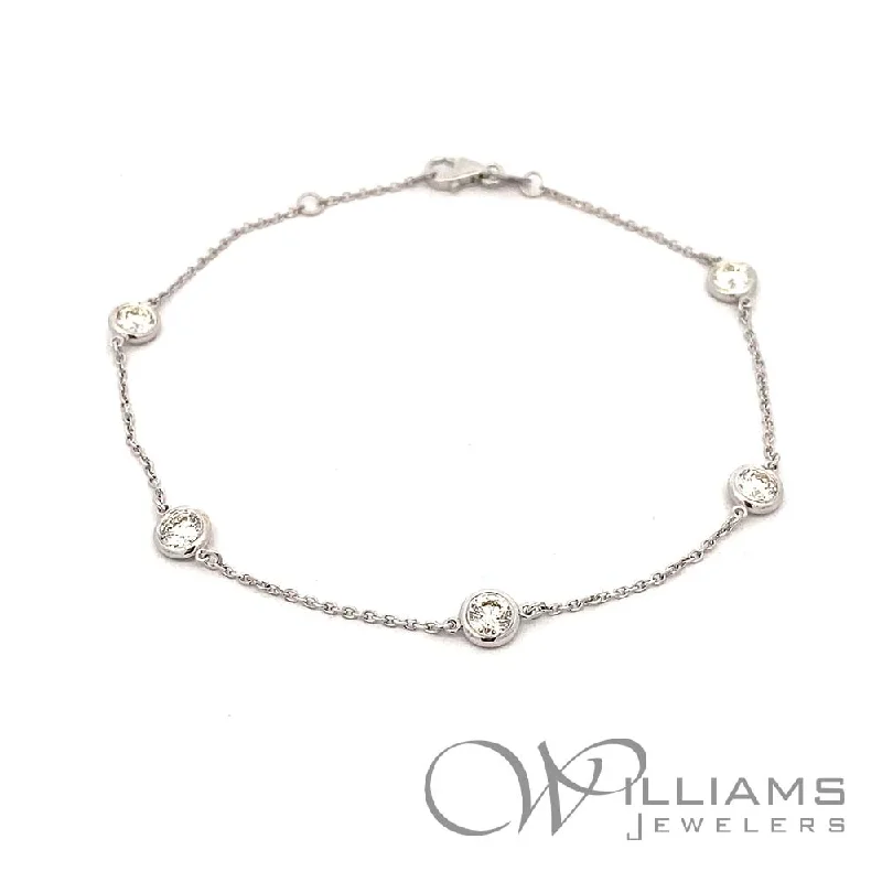 diamond bracelets for women -Williams Signature 14 Karat Diamond Bracelet