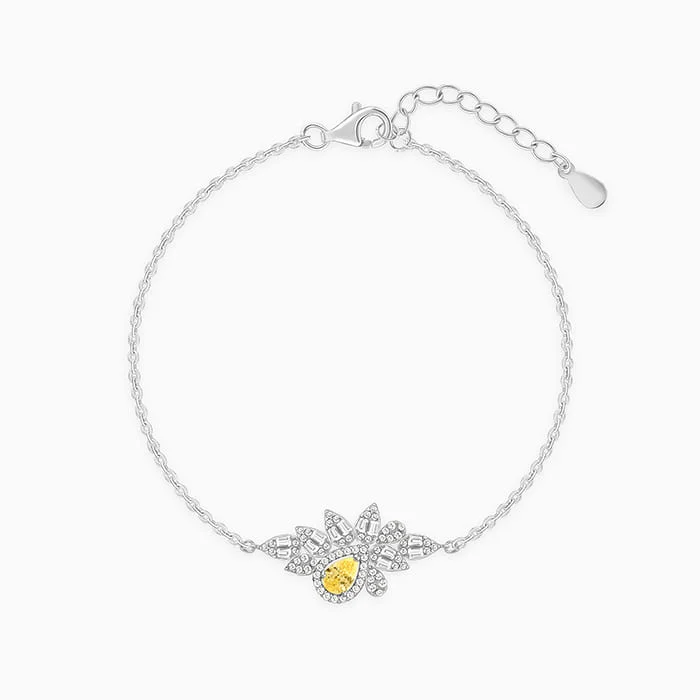 sparkly bracelets for women -Silver The Fleur Bracelet