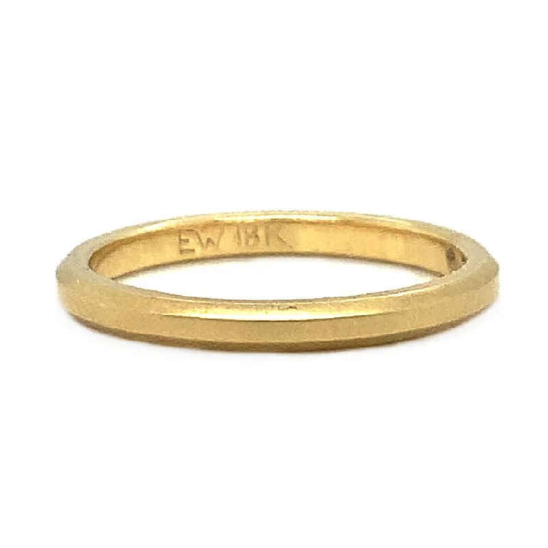 heirloom engagement rings for women -Yellow Gold  Wedding Band - "Hana"