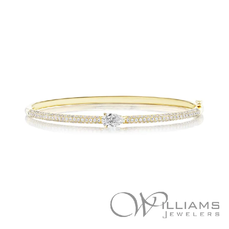 gold-plated bracelets for women -Williams Signature 18 Karat Diamond Bracelet