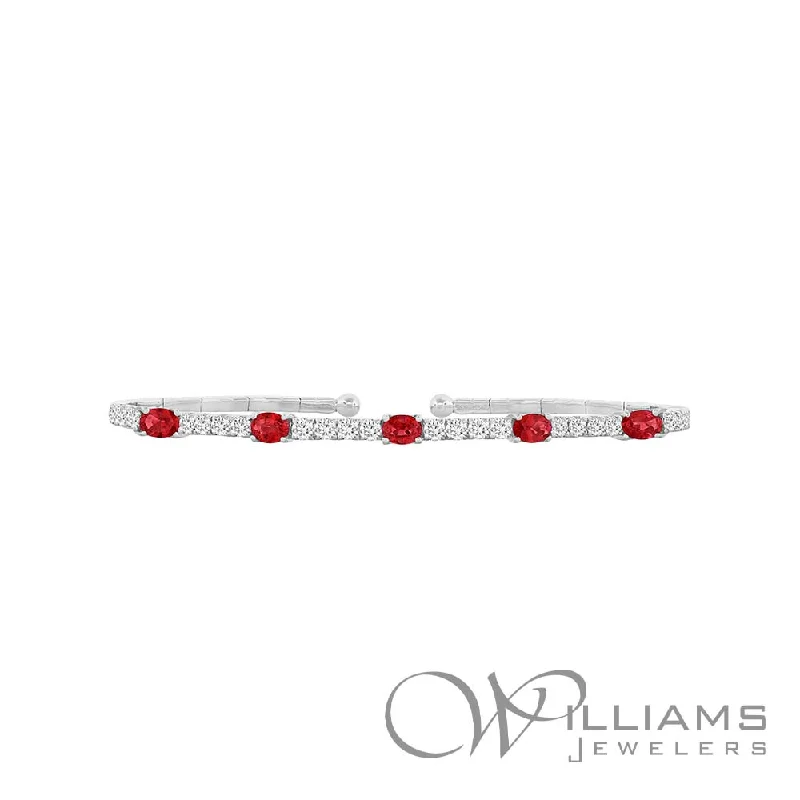 lucky charm bracelets for women -Williams Signature 18 Karat Ruby Bracelet