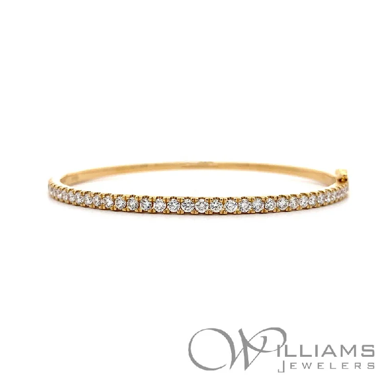 gemstone bangles for women -Williams Signature 18 Karat Diamond Bracelet