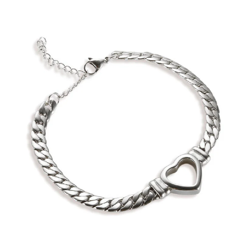 Jye50 Bracelet Steel Heart-Shaped Hollow