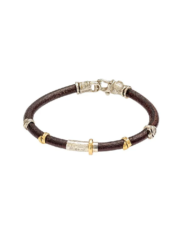 topaz bracelets for women -Leather bracelet