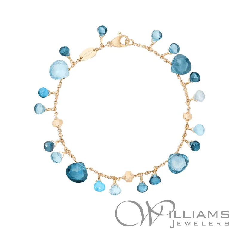 zodiac bracelets for women -Marco Bicego Paradise 18 Karat Topaz Bracelet